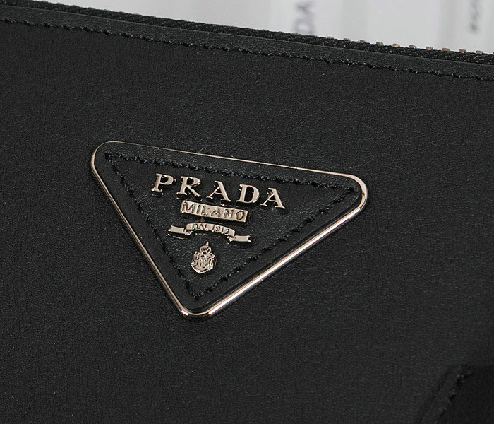2014 Prada original leather tote bag BN2625 black